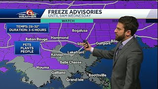 Patchy frost Northshore, cold start to Wednesday
