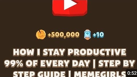HOW I STAY PRODUCTIVE 99% OF EVERY DAY | Memegirls Code |  Memefi Youtube Video Code