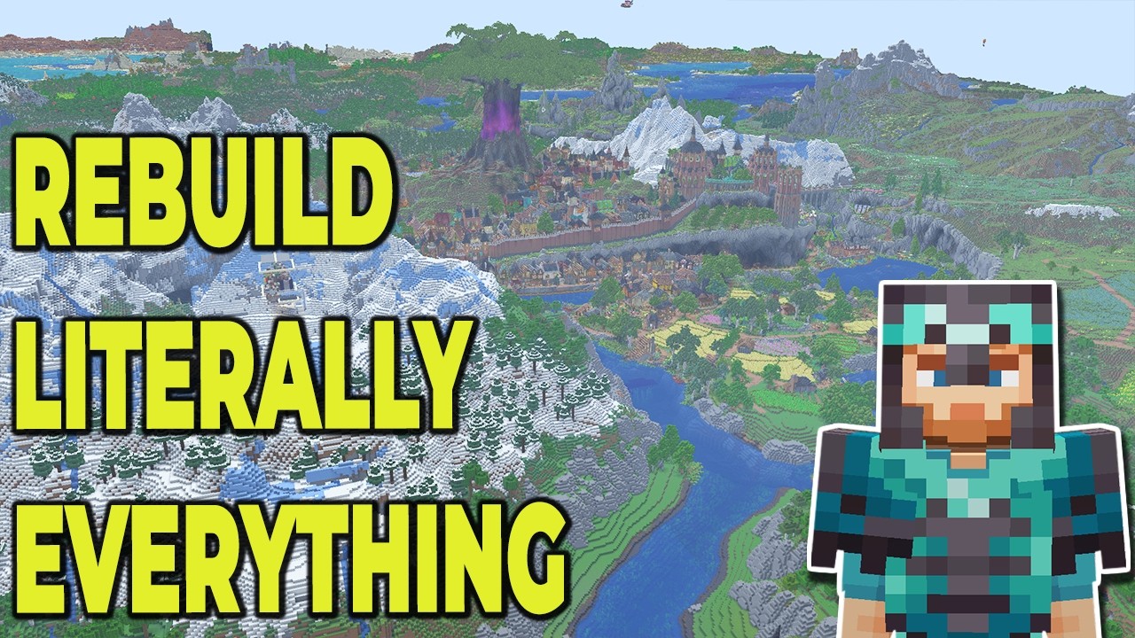 I'm REBUILDING my entire Minecraft World - YouTube