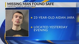 Oshkosh PD reports missing man has been found safe