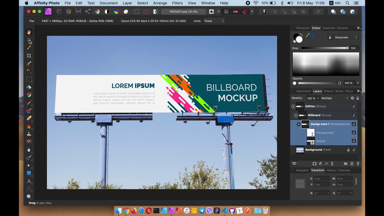 Download Create And Use Photoshop Like Smart Objects For Mockups In Affinity Photo Ahmed Naxeem Graphic Designer PSD Mockup Templates