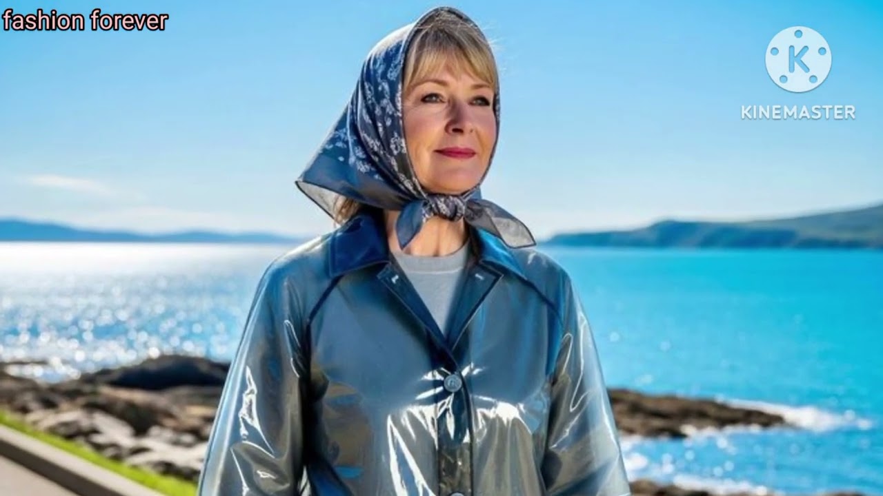 Graceful romantic 😍 transparent raincoat @fashionforever  #raincoats 