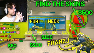 FIND THE SKINS CHALLENGE ft. FranzJ, Neok, & Furi