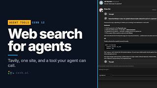 Web search agent tool with Tavily