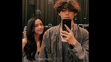 Jisoo and Taehyung 😍😘🤭✨ #jisoo #kimtaehyung #vsoo #taesoo