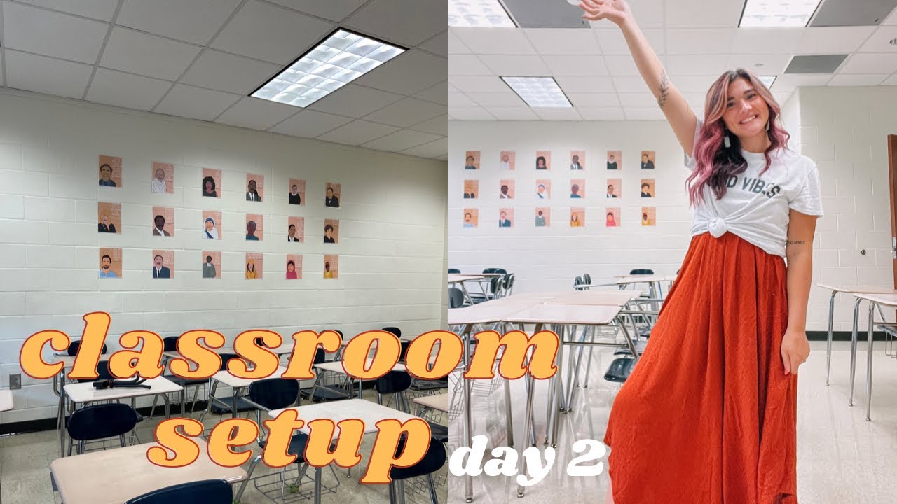 CLASSROOM SETUP!! // day 2! - YouTube