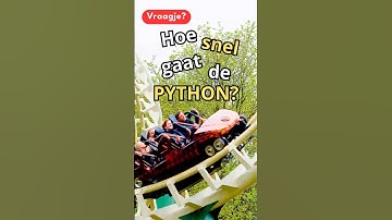 Hoe SNEL gaat de PYTHON? [PRTV Short]