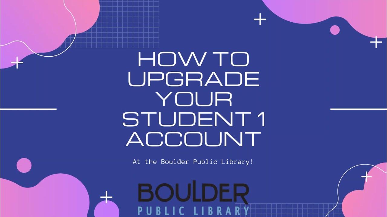 Upgrading your BVSD Student 1 account YouTube