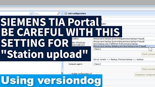Station upload for restorable backups with current values