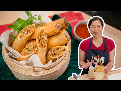 Pork & Vegetable Spring Rolls - Zena's Kitchen