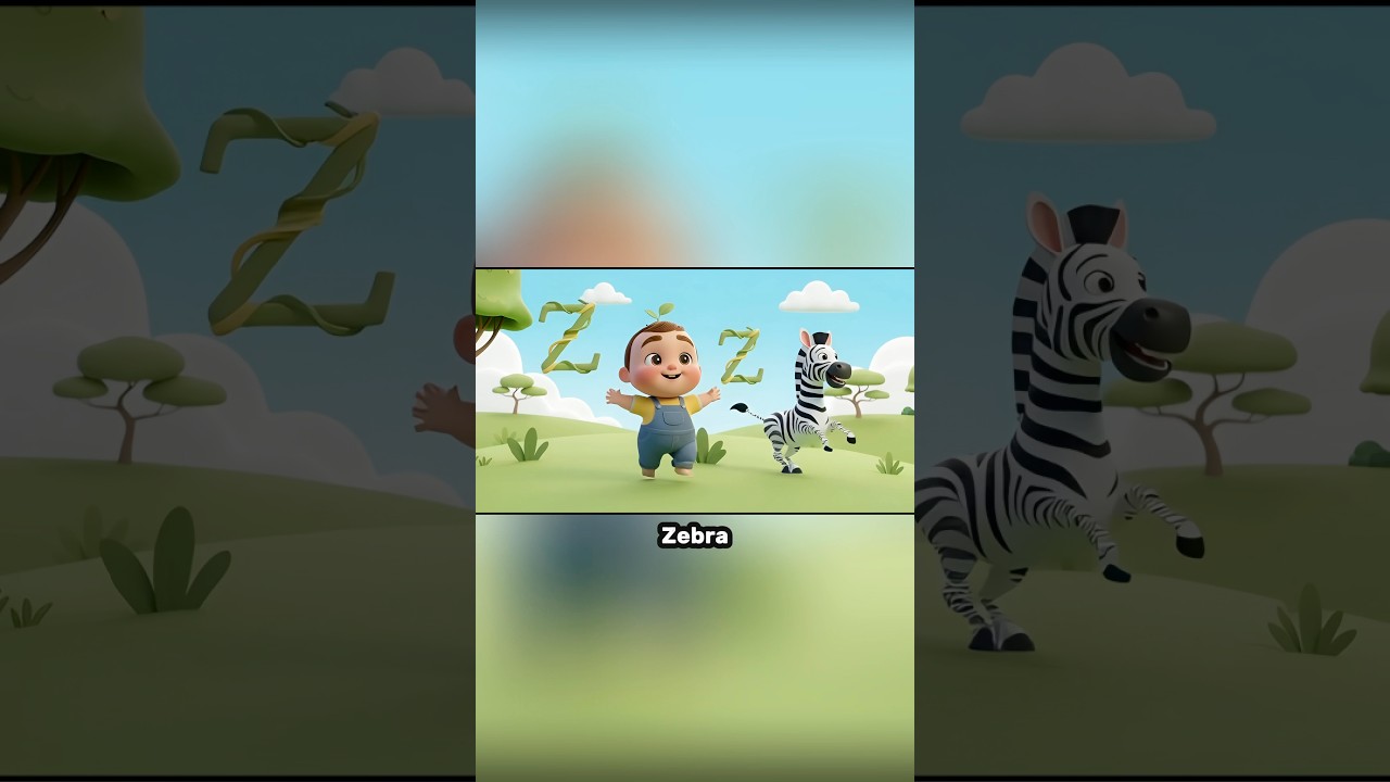 Learn Letter Z for Toddlers & Kids! 🦓🎨🦁 | Alphabet Phonics & Nursery Rhymes 🎵