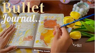 🌟Making bullet journal 📔 💛// about my birthday month ✨|#art #bulletjournal #Raima art gallery