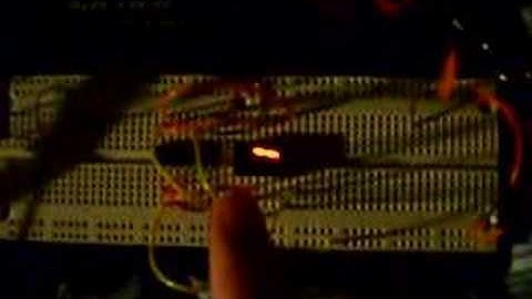 PIC16F684 7 segment LED display circuit