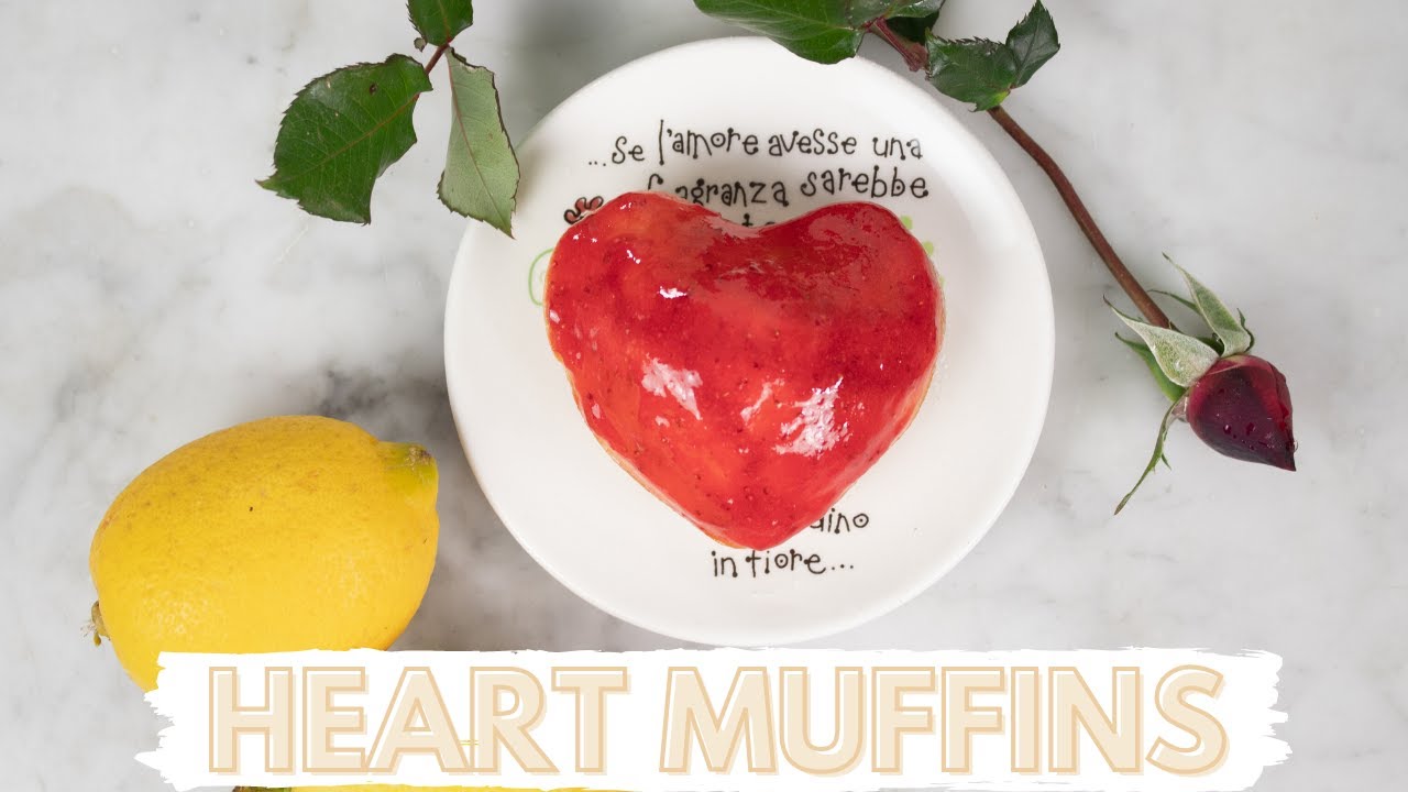 How to Make Heart Shaped Muffins | VEGAN Lemon Almond Muffins (With or Without heart molds)