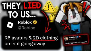 Roblox Lied About 2D Clothing...