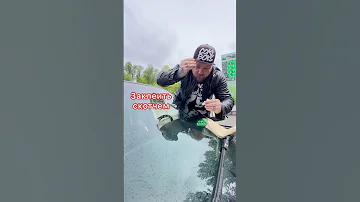 Камень попал в лобовуху! Что делать? #shorts #автосоветы