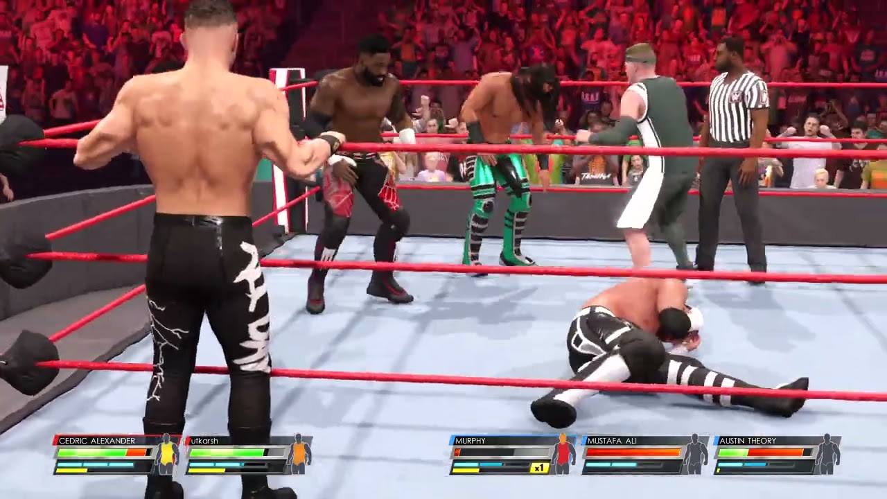 WWE 2K22 3 ON 2 HANDICAP MATCH