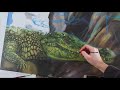 Oil Painting - Crocodiles