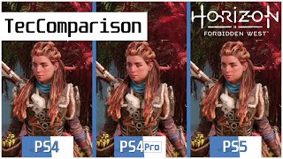 Horizon Forbidden West | PS4 vs. PS4 Pro vs. PS5 | Grafikvergleich / Graphics Comparison