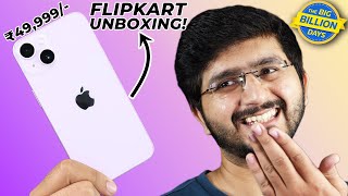 iPhone 14 Unboxing - Flipkart Big Billion Days Sale Unit at ₹49,999?