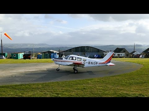 PA28 - Difficult Downhill Landing | Flight Vlog