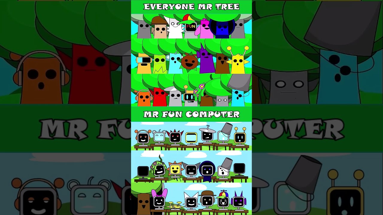  MR FUN COMPUTER Vs EVERYONE Is TREE Incredibox Sprunki BATTLE Begins