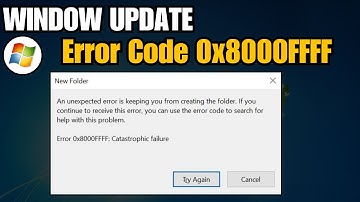 How To Fix Windows Update Error 0x8000FFFF