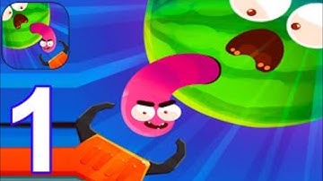 Worm Out - Gameplay Walkthrough Part 1 All Levels 1-9 (Android, iOS)