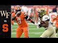 Wake Forest vs. Syracuse Football Highlights (2020)