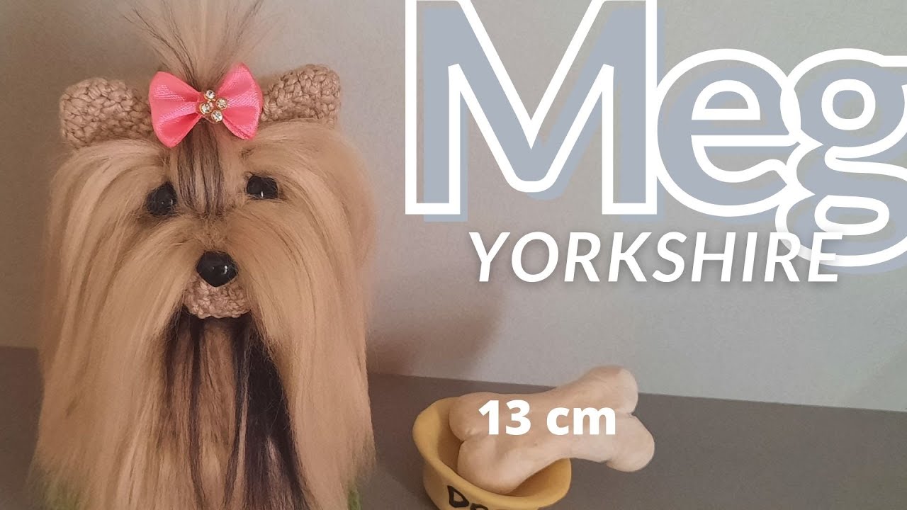 [PASSO A PASSO] Cachorro Yorkshire em Amigurumi. Meg yorkshire