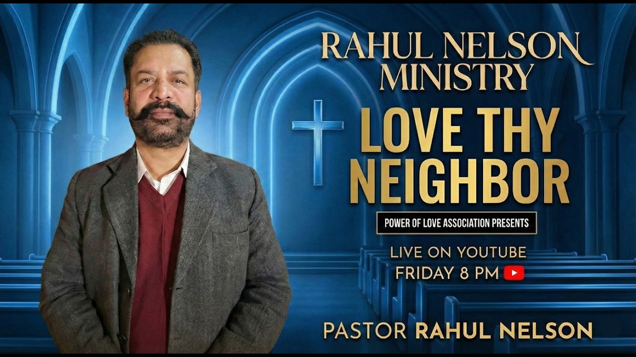 अपने पड़ोसी से अपने समान प्रेम रख || Friday Evening | Sermon | 8:00 PM | Pastor Rahul Nelson | 2026