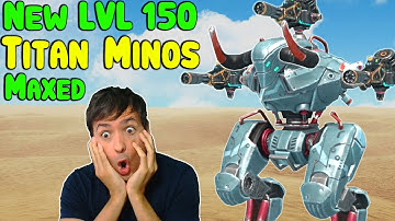 NEW Level 150 MINOS TITAN Maxed War Robots 6.6.0 Live Server Gameplay WR