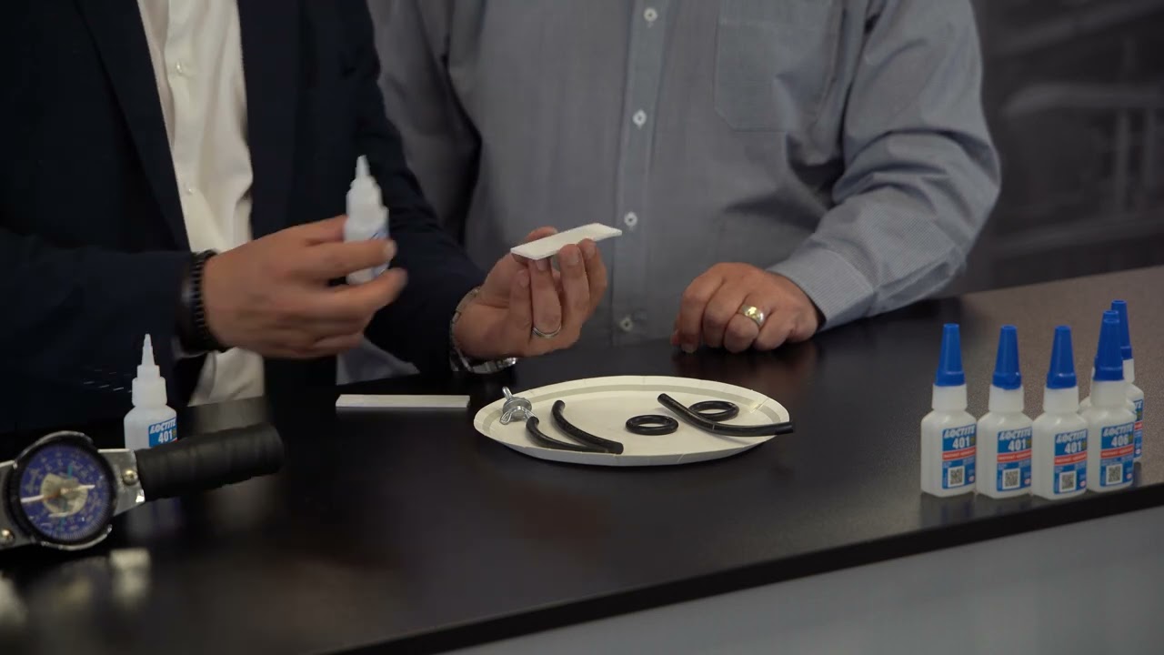 LOCTITE® 401 and 406 Instant Adhesives - Demo 