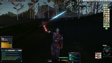 Entropia Universe Arkadia- increasing longblades skill ,melee, bravado , strenght , hp