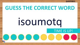 [Scrambled Word Game] Can You Unscramble These Words? 8 Letters