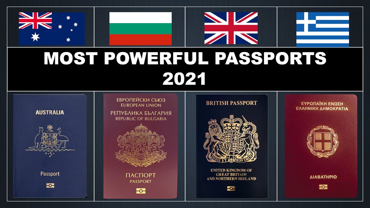 Top 10 Most Powerful Passports 2021 Youtube Gambaran