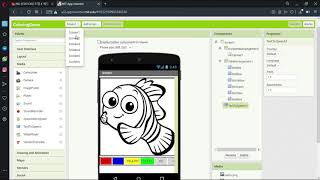 Tutorial Membuat Game Mewarnai berbasis Android Menggunakan MIT APP INVENTOR screenshot 2