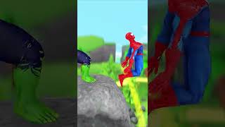 Hulk Kicks Spider Man off the building Funny Animation The Best Laugh #spiderman #funny #viral#hulk