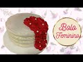 Decoração Bolo Feminino em Chantilly - Super Fácil - Cascata de flores