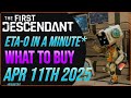 ETA-0 Inventory 04/11/25 #TheFirstDescendant