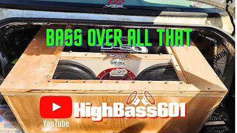 BASS OVER ALL THAT | 2 SKAR AUDIO ZVX 12S |  6TH ORDER BLOWTHROUGH | SHARK AUDIO 3500.1