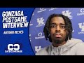 Gonzaga Postgame Interview - Antonio Reeves (02-10-2024)