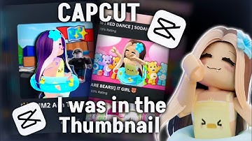 “I WAS IN THE THUMBNAIL” EDIT TUTORIAL CAPCUT (NO PRO)😱#tutorial #roblox #viralvideos