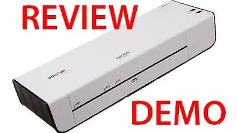 AmazonBasics Thermal Laminator REVIEW and DEMO