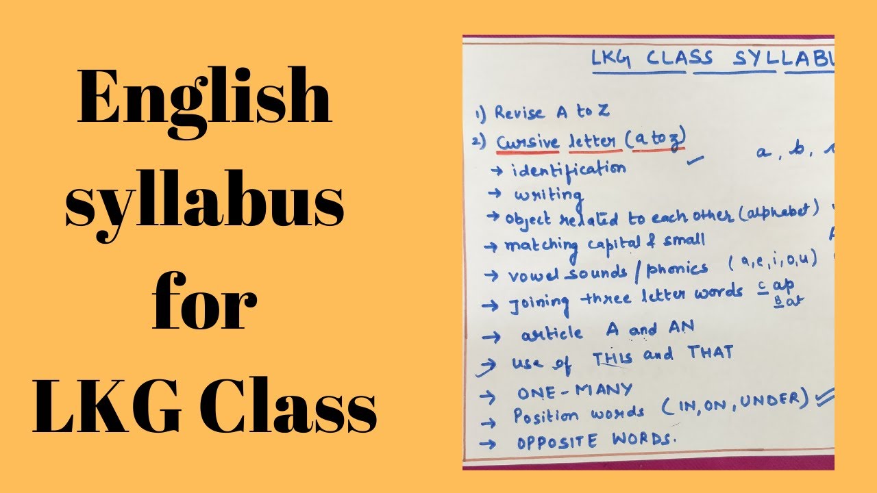 english-syllabus-for-lkg-class-cbse-englishsyllabus-lkgclasssyllabus-kanpur-preschool-youtube