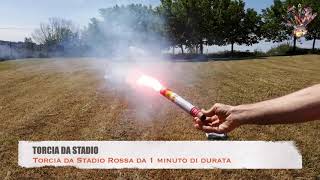 Torcia da stadio rossa - Breena Pyro Shop 