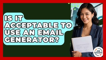 Is It Acceptable To Use An Email Generator? - Job Success Network