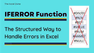 IFERROR - The Structured Way to Handle Errors in Excel