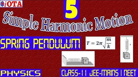 SPRING PENDULUM | L-5 | SIMPLE HARMONIC MOTION(SHM) | CLASS-11 | PHYSICS