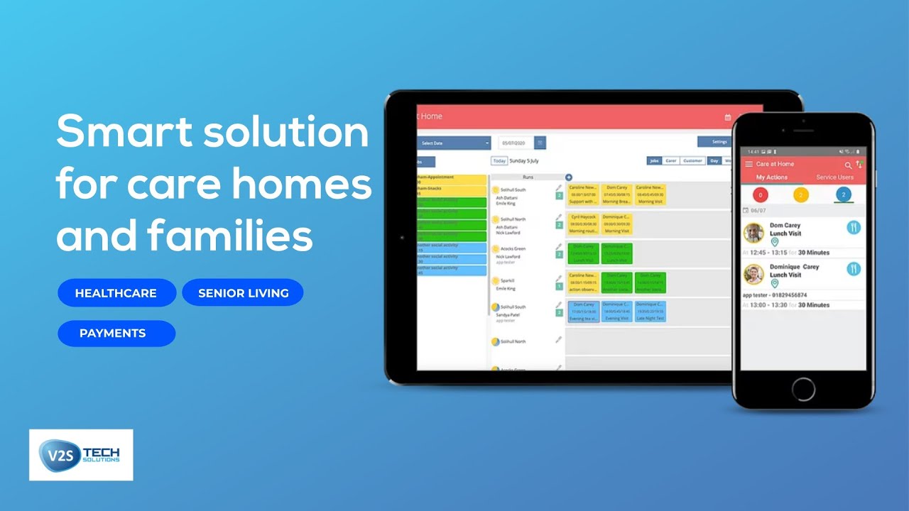 Smart solution for care homes and families - YouTube